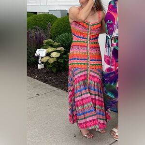 SALONI Karen Striped Dress US 4 (UK 8)